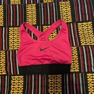 Nike Pro Pink sports bra